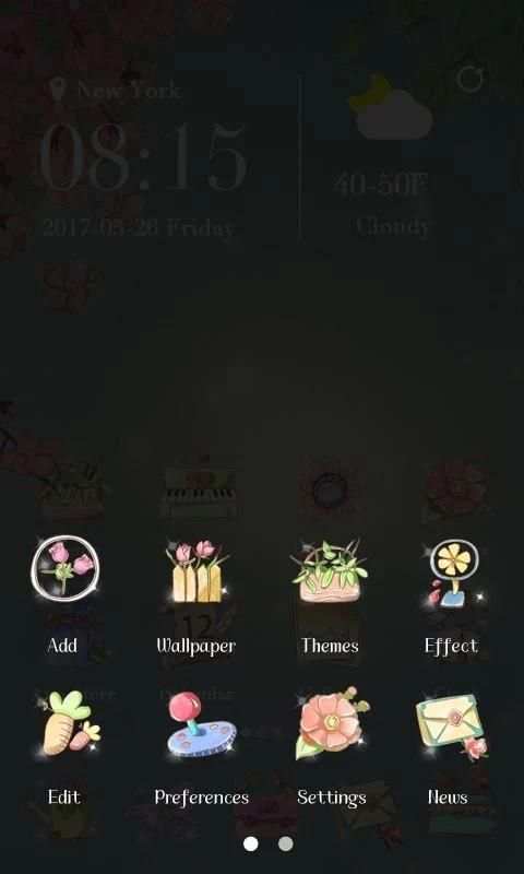 Infatuation Go Launcher Theme स्क्रीनशॉट 4