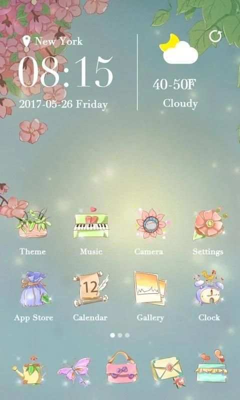 Infatuation Go Launcher Theme स्क्रीनशॉट 1
