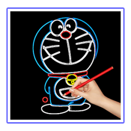 draw Glow Doraemon иконка