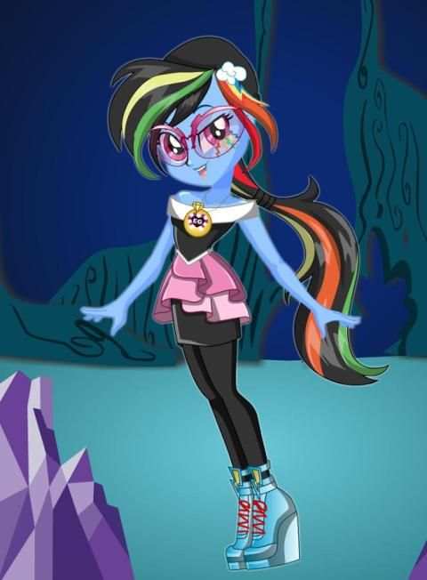 Dress up Rainbow Dash EverFree скриншот 1