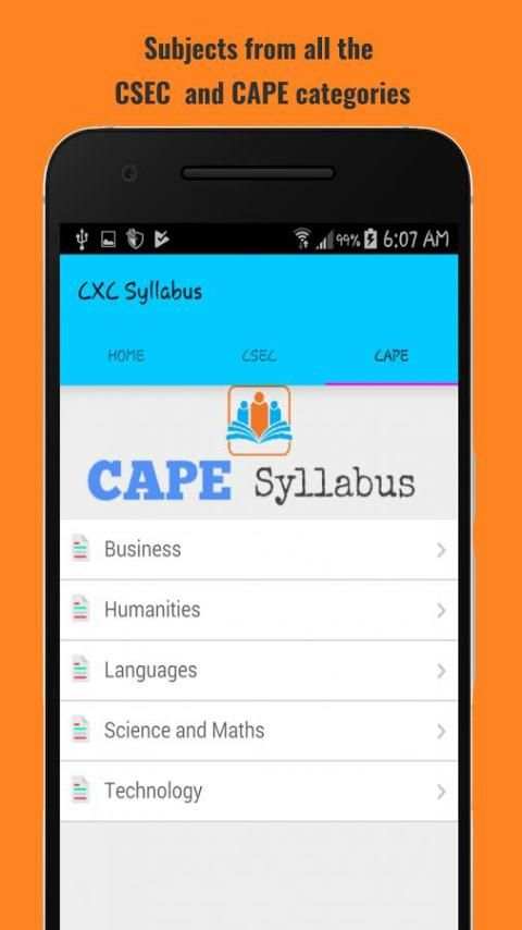 CXC Syllabus - CSEC and CAPE Syllabus App 4 تصوير الشاشة