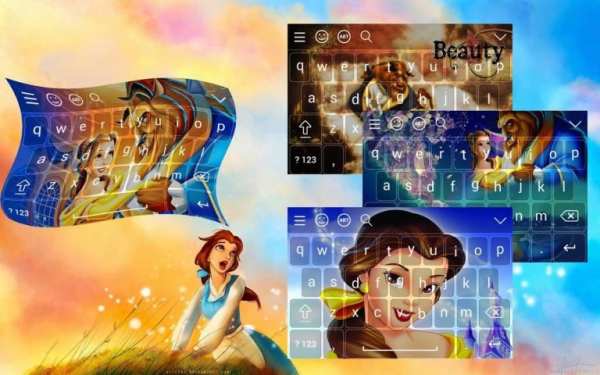 Beauty And The Beast Keyboard Emoji скриншот 1