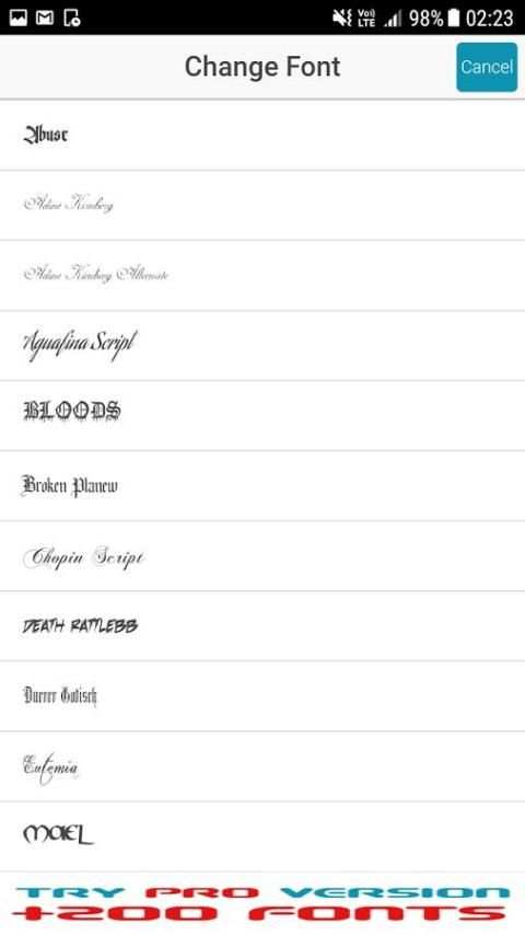 Free Text Tattoo Maker screenshot 2