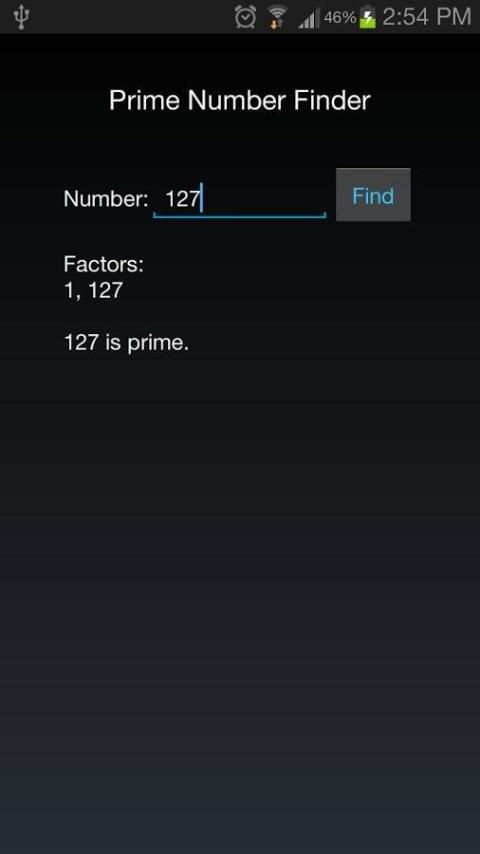 Prime Number Finder screenshot 1