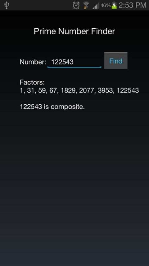 Prime Number Finder скриншот 2