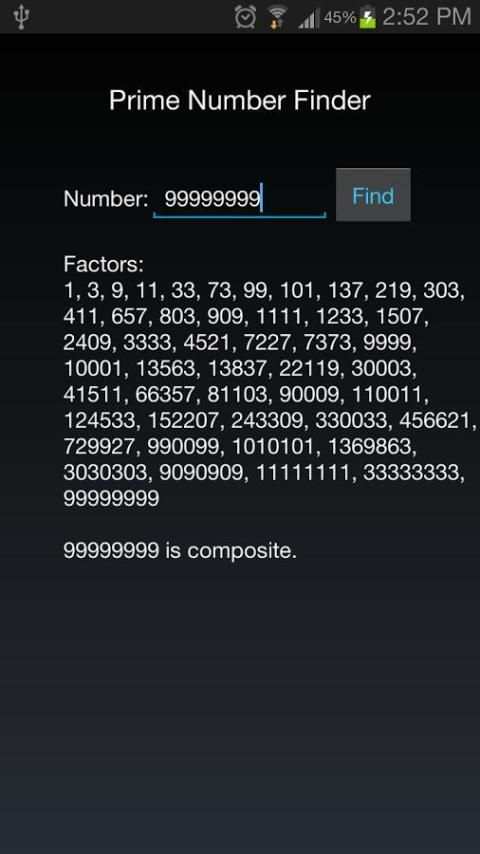 Prime Number Finder скриншот 7