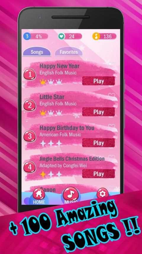 Piano Pink Tiles screenshot 6