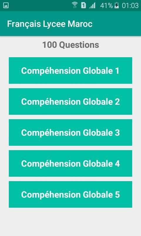 Français lycée Maroc screenshot 2