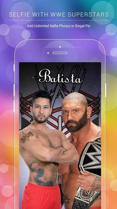 Selfie with WWE Superstars & WWE Photo Editor स्क्रीनशॉट 3
