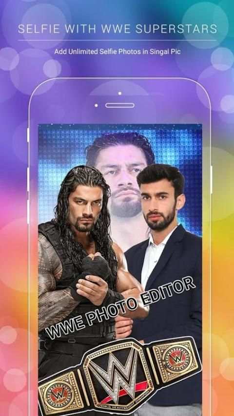 Selfie with WWE Superstars & WWE Photo Editor स्क्रीनशॉट 1