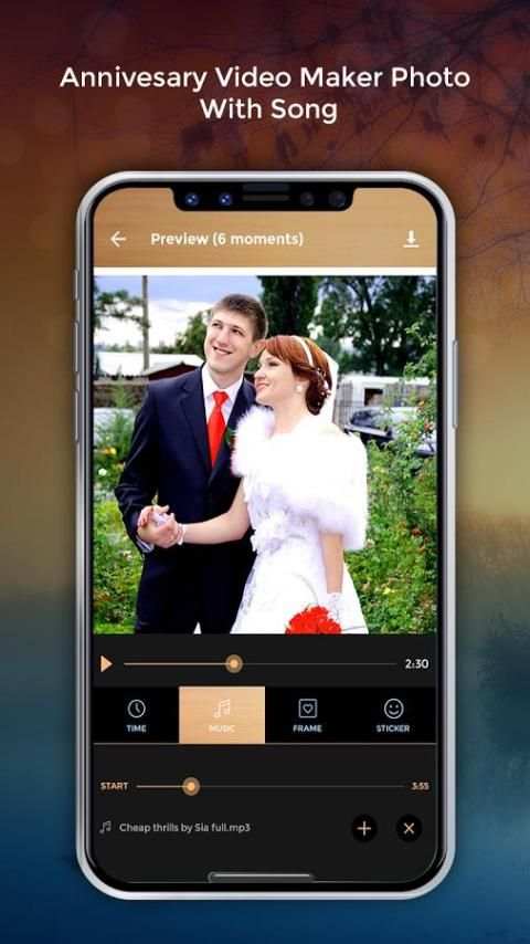 Anniversary Photo Video Maker with Song 3 تصوير الشاشة
