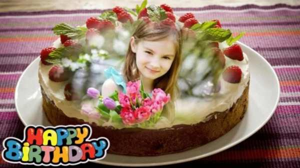 Photo On Cake Photo Frame 1 تصوير الشاشة