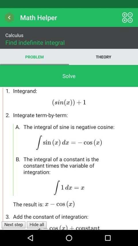Math Helper Lite - Algebra screenshot 13