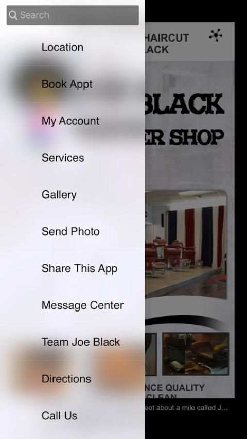 Joe Black Barber Shop screenshot 1