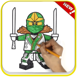 ikon How To Color Lego Ninja Coloring game for adult