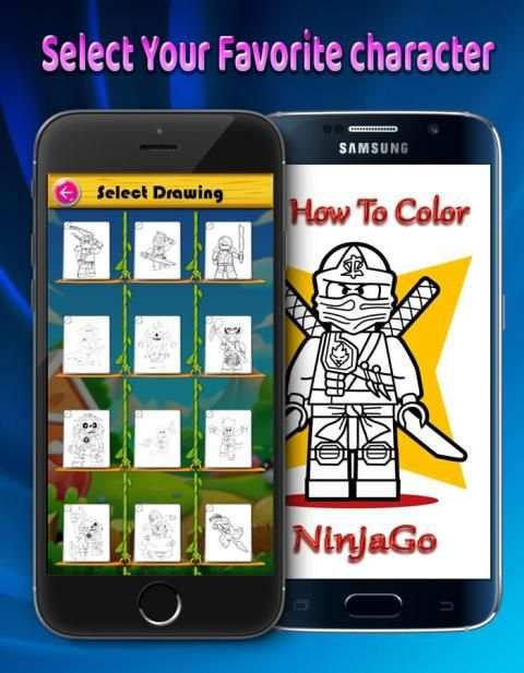 How To Color Lego Ninja Coloring game for adult screenshot 3