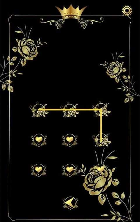 goldrose Theme - AppLock Theme скриншот 2