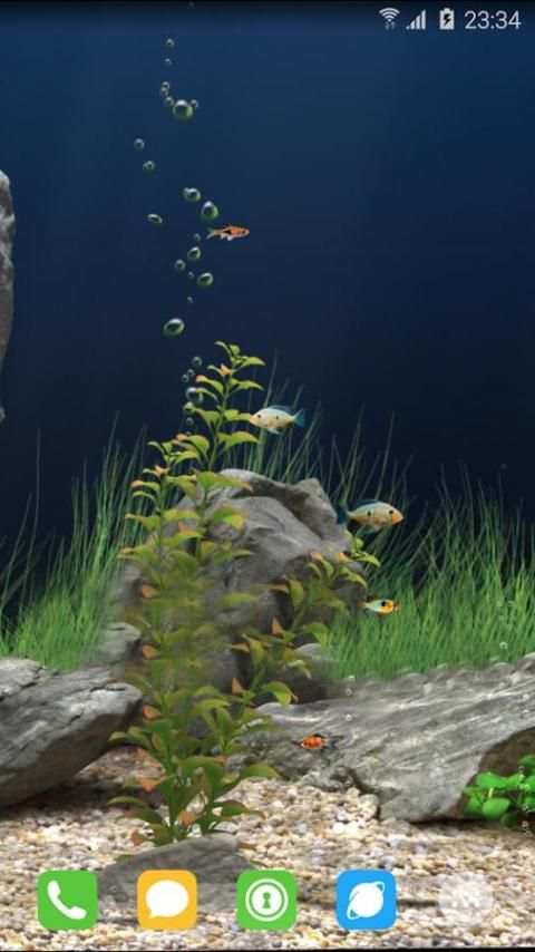 Aquarium Wallpaper For Gadget 2 تصوير الشاشة