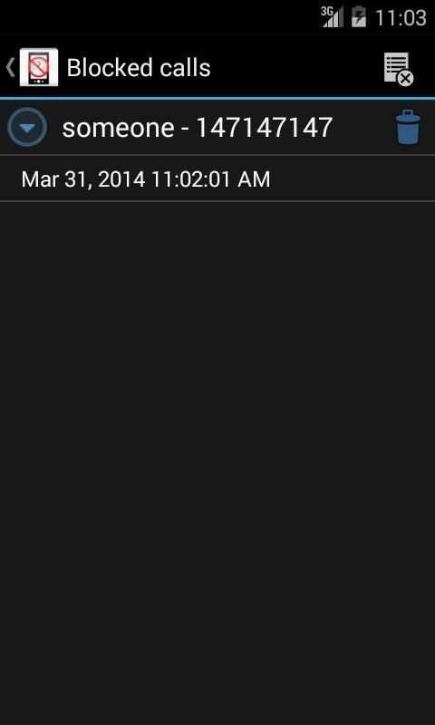 Call Blacklist screenshot 2