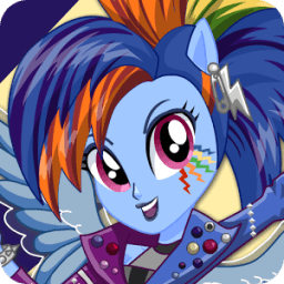 Rainbow dash Dress up иконка