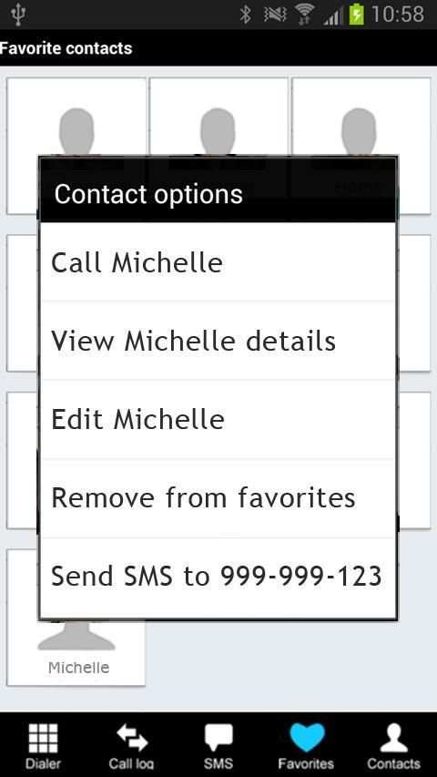 Fast Dialer 6 تصوير الشاشة