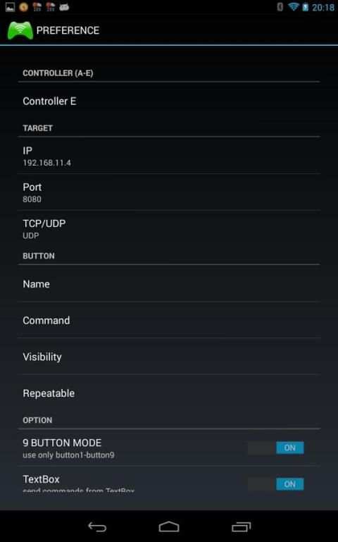 WiFi TCP/UDP Controller 2 تصوير الشاشة
