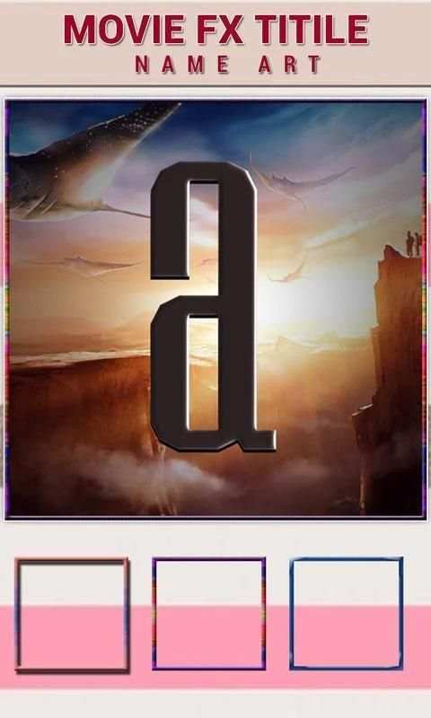 Movie FX Title - Name Art 2 تصوير الشاشة