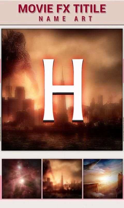 Movie FX Title - Name Art 3 تصوير الشاشة