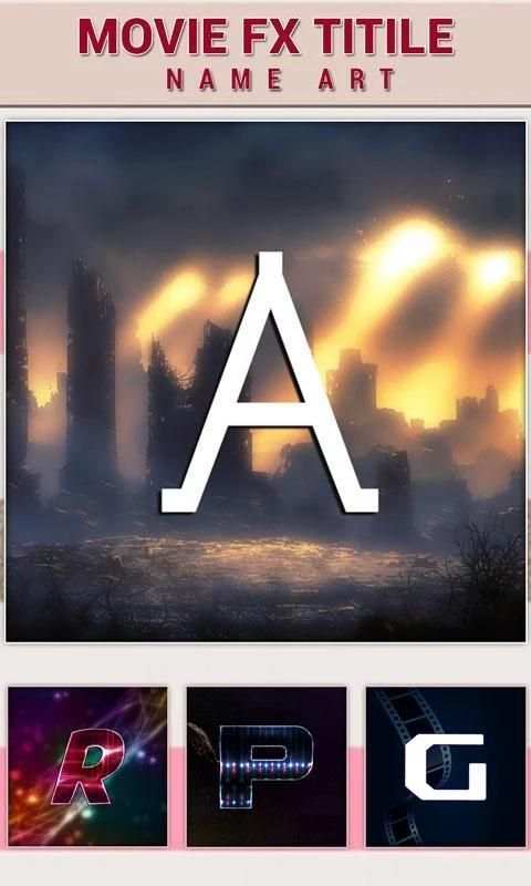 Movie FX Title - Name Art 5 تصوير الشاشة