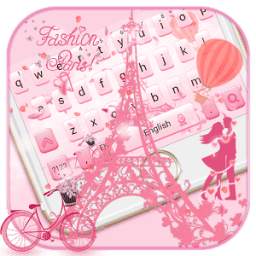 Romantic Pink Paris Keyboard