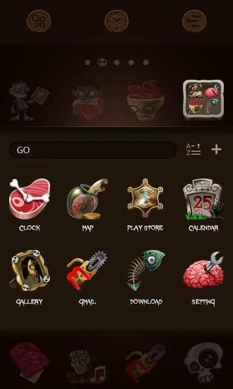 Zombie GO Launcher Theme screenshot 3