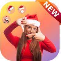 Santa Claus Photo Editor With Christmas Stickers