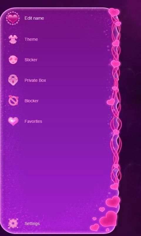 GO SMS Amour screenshot 4