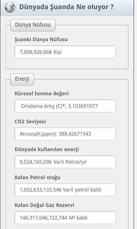 Dunya Nufusu World Population screenshot 2