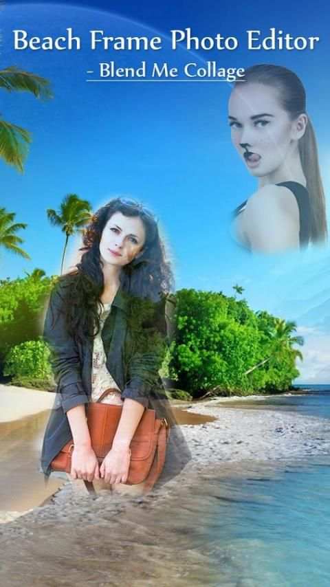 Beach Frame Photo Editor - Blend Me Collage 5 تصوير الشاشة