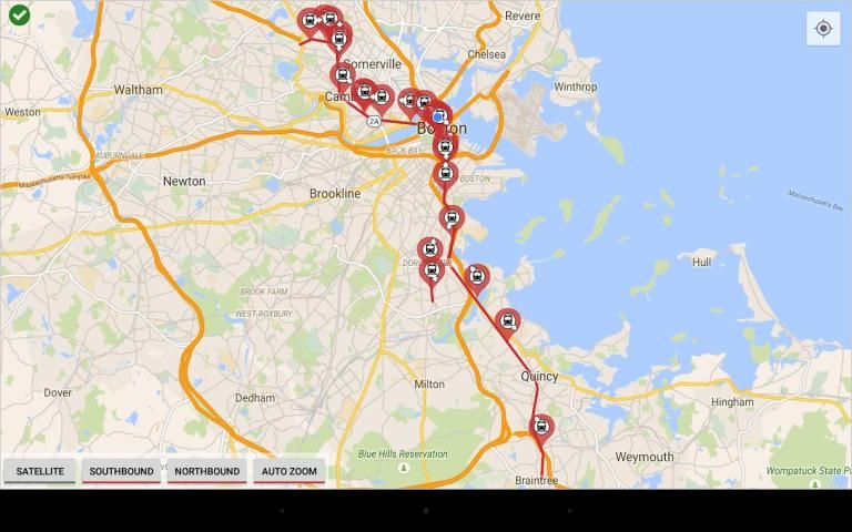MBTA Red Line Tracker screenshot 2