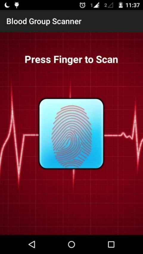 Blood Group Scanner Prank 2 تصوير الشاشة