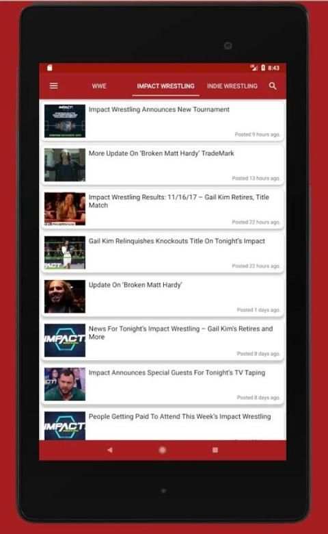 Wrestle News 1 تصوير الشاشة