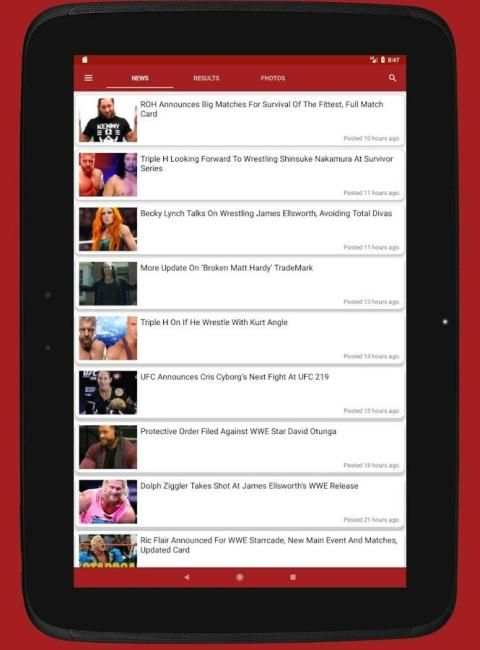 Wrestle News 5 تصوير الشاشة