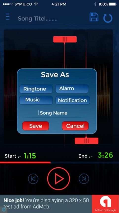 Smart Mp3 Cutter & Ring Tone Maker скриншот 2