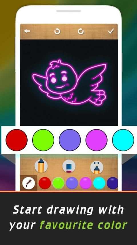 Glow Drawing Birds скриншот 3