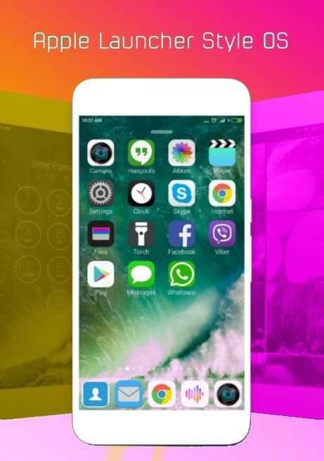 Launcher for iPhone 8 IOS скриншот 1