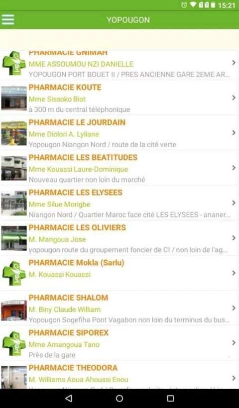 Pharmacie de garde Côte d'Ivoire screenshot 6