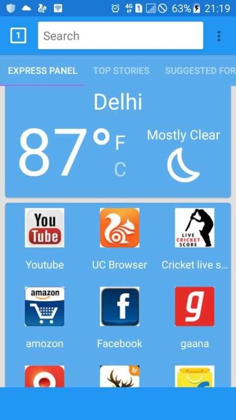 indian 4G speed browser screenshot 4