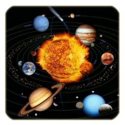 Solar system for kids أيقونة