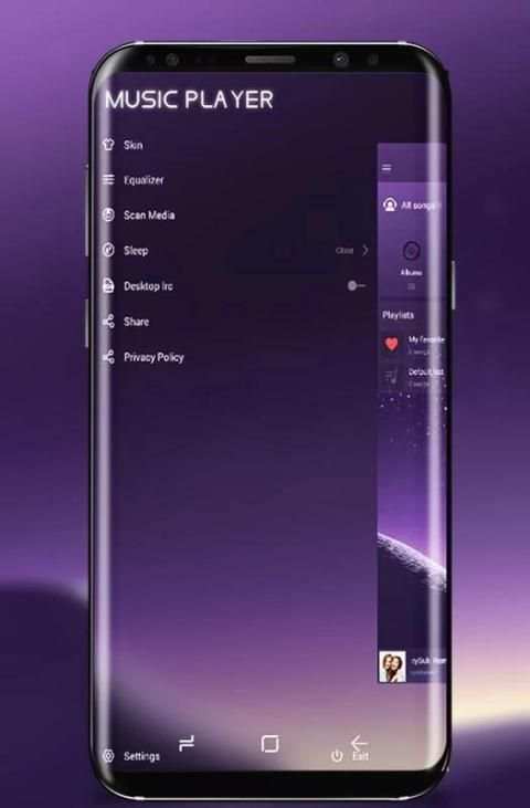 Music Player Style Samsung 2018 скриншот 2