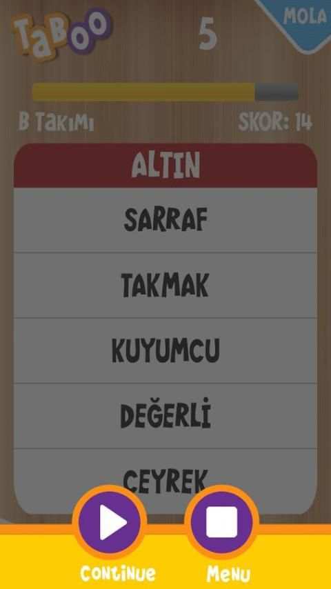Tabuu - 10.000 Ücretsiz Kelime screenshot 3