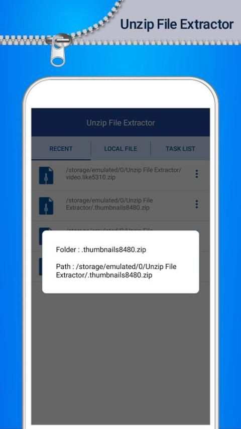 Easy Unzip File Extractor - Easy Unrar, Unzip скриншот 2