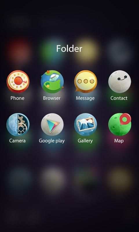 Planet GO Launcher Theme 1 تصوير الشاشة