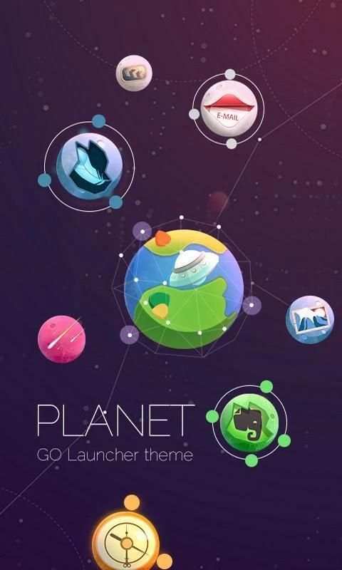 Planet GO Launcher Theme скриншот 3